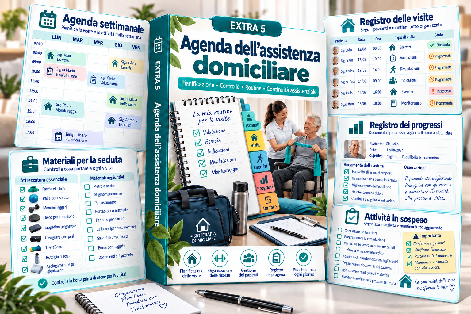 Bonus 5 — Agenda per organizzare l’assistenza domiciliare