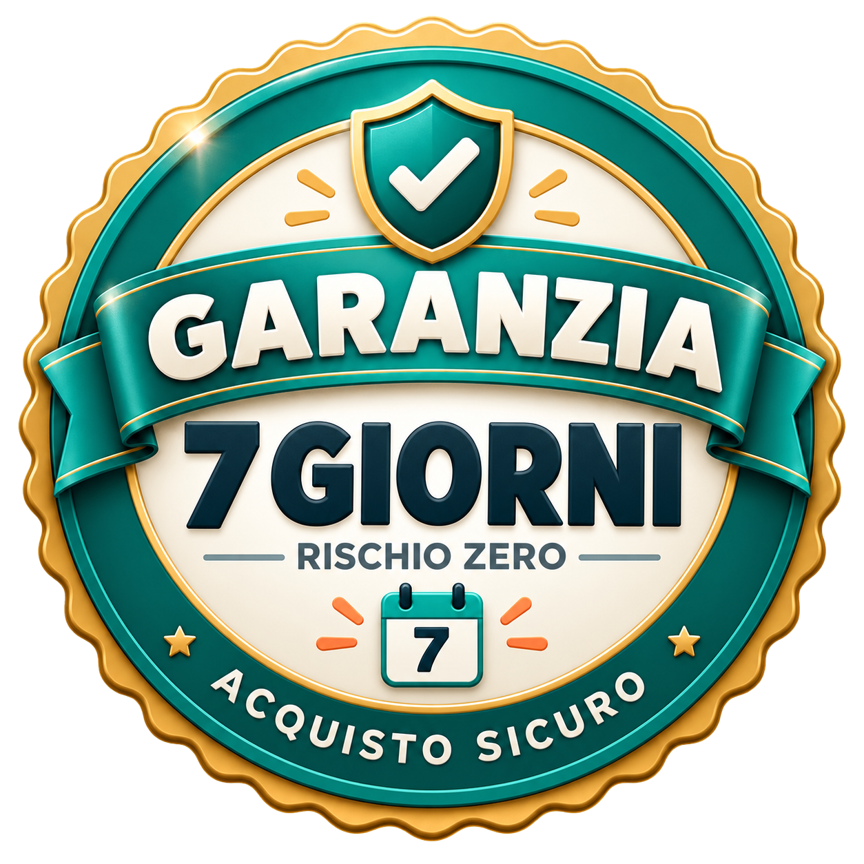 Sigillo di garanzia incondizionata di 7 giorni